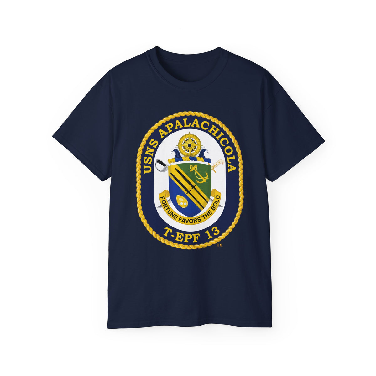 Unisex Ultra Cotton T-Shirt - Navy - USNS Apalachicola (T-EPF 13) wo txt