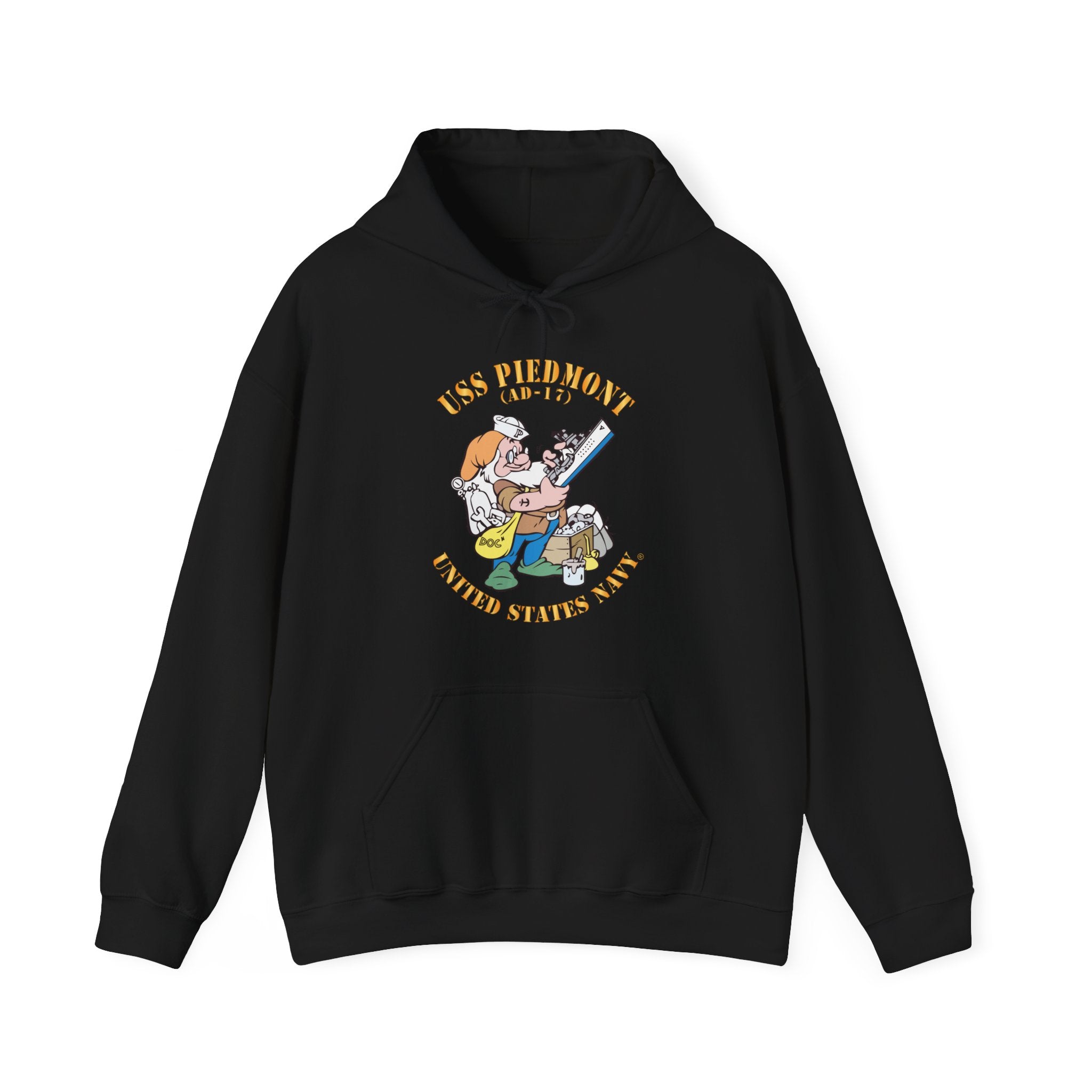 Unisex Heavy Blend™ Hoodies - Navy - USS Piedmont (AD-17)