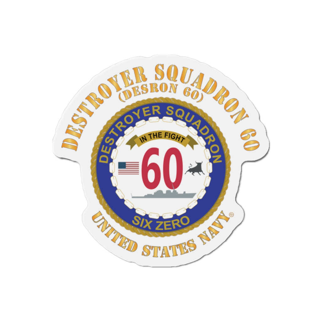 Die-Cut Magnet - Navy - Destroyer Squadron 60