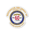 Die-Cut Magnet - Navy - Destroyer Squadron 60