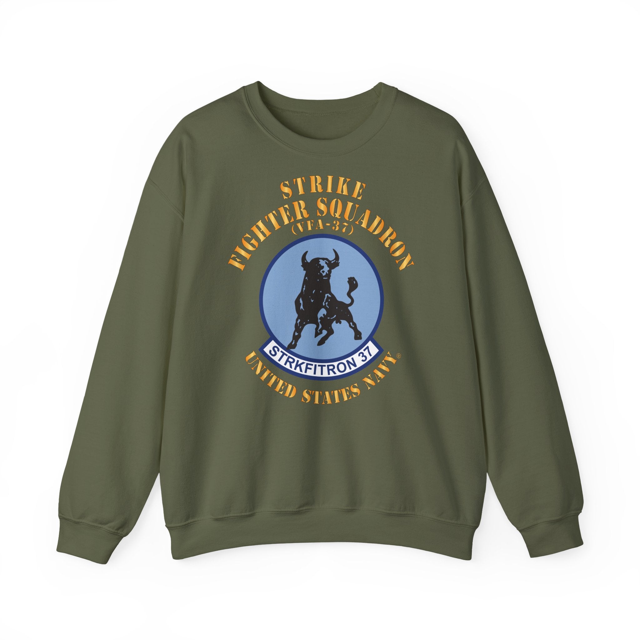 Unisex Heavy Blend™ Crewneck Sweatshirt - Navy - Strike Fighter Squadron 37 (VFA-37)