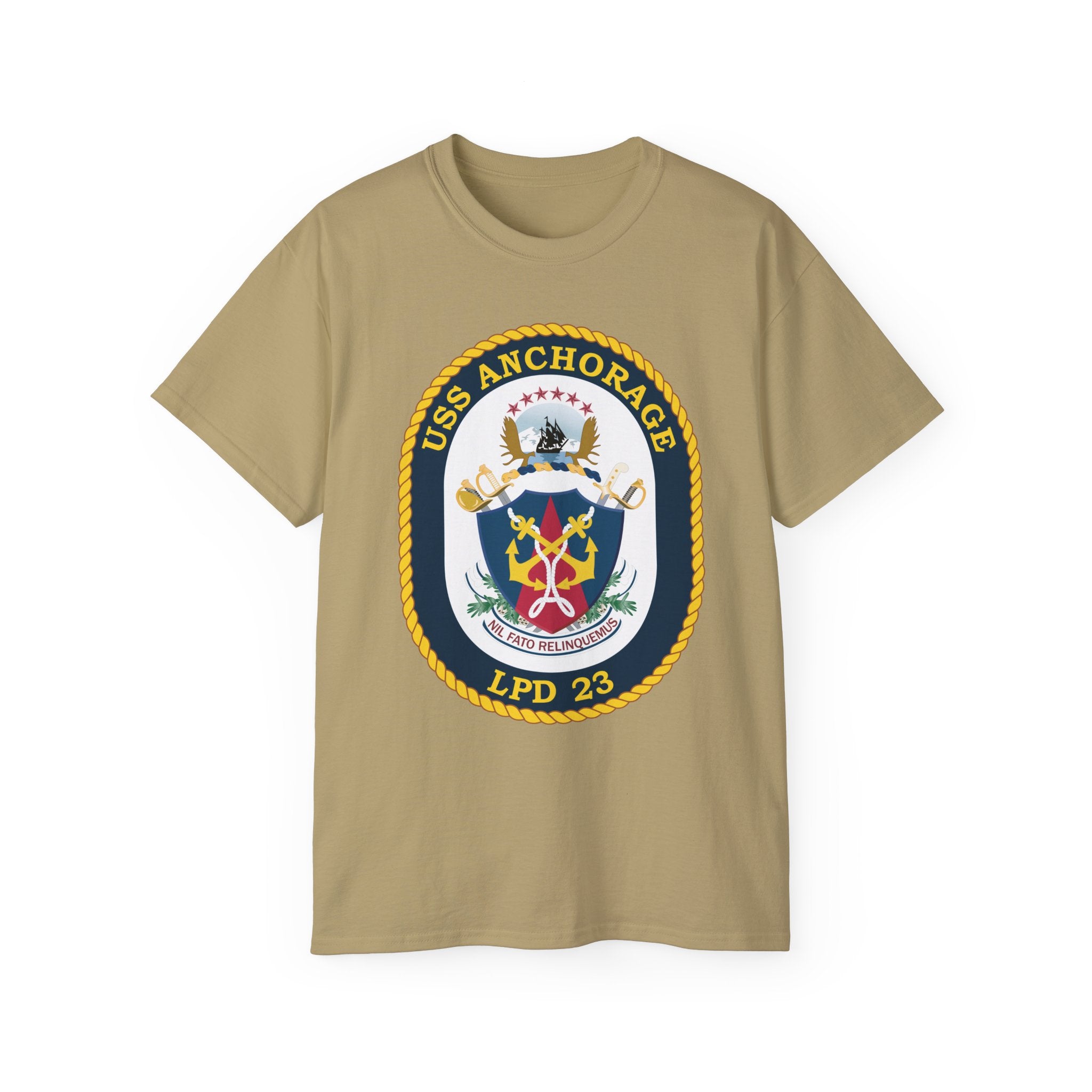 Unisex Ultra Cotton T-Shirt - Navy - USS Anchorage (LPD-23) wo txt