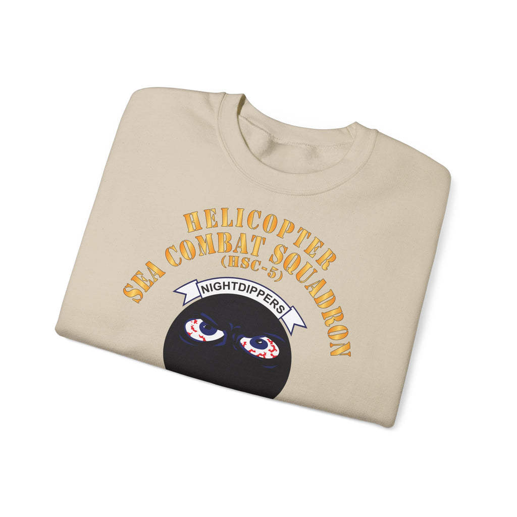 Unisex Heavy Blend™ Crewneck Sweatshirt - Navy - Helicopter Sea Combat Squadron 5 (HSC-5)
