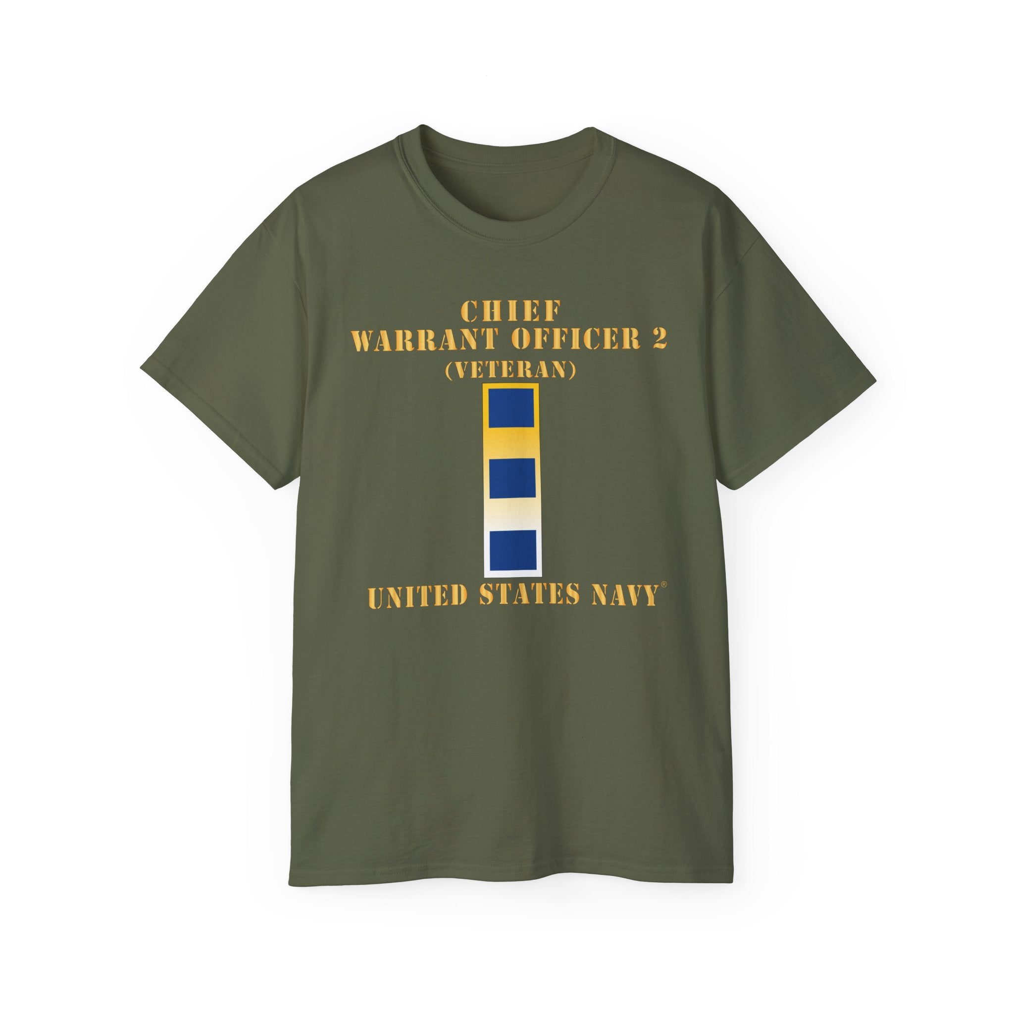 Unisex Ultra Cotton T-Shirt - Navy - Chief Warrant Officer 2 - CW02 - Veteran
