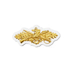 Die-Cut Magnet - Navy - Badge - Seabee combat warfare specialist wo txt - Officer - 3D - Enhanced