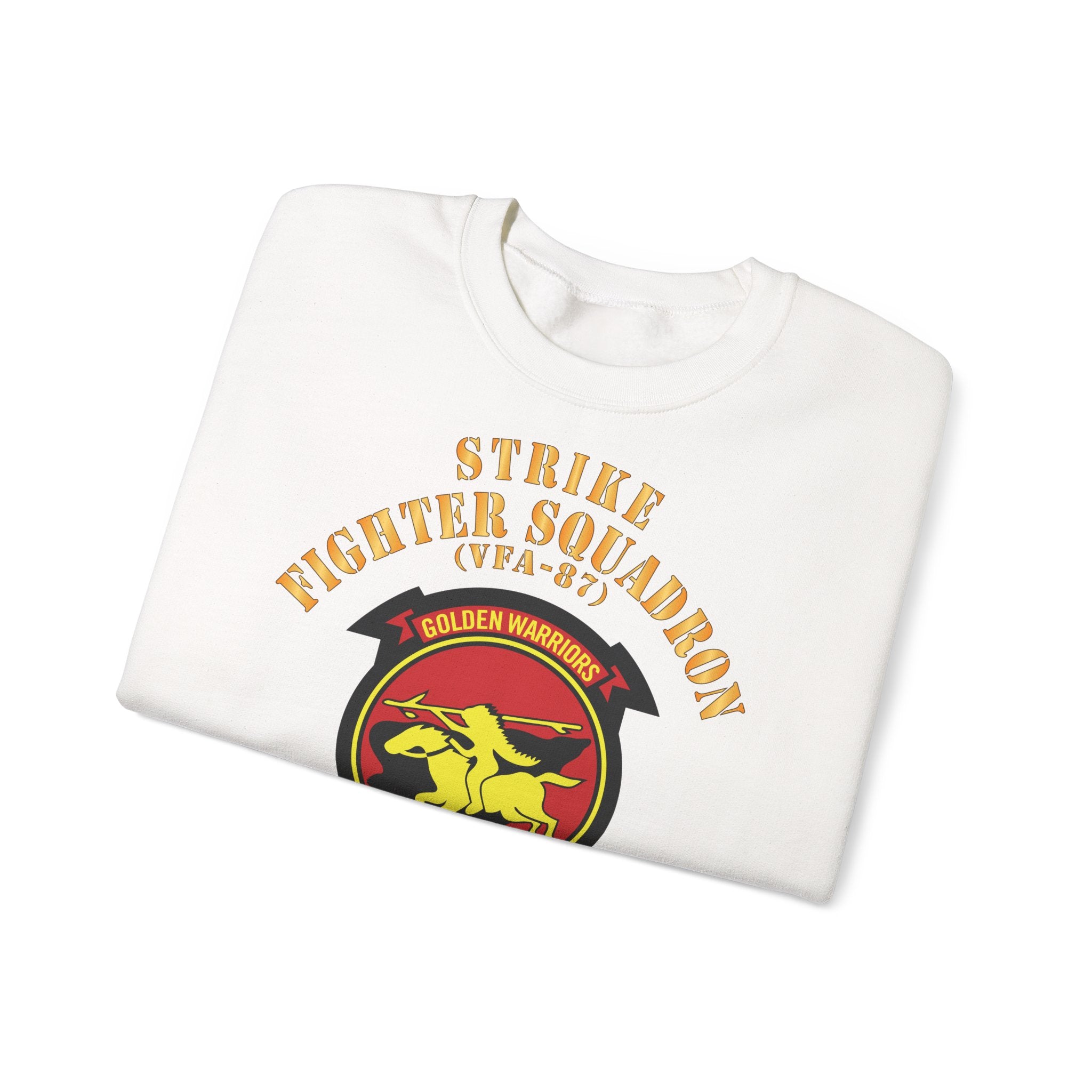 Unisex Heavy Blend™ Crewneck Sweatshirt - Navy - Strike Fighter Squadron 87 (VFA-87)
