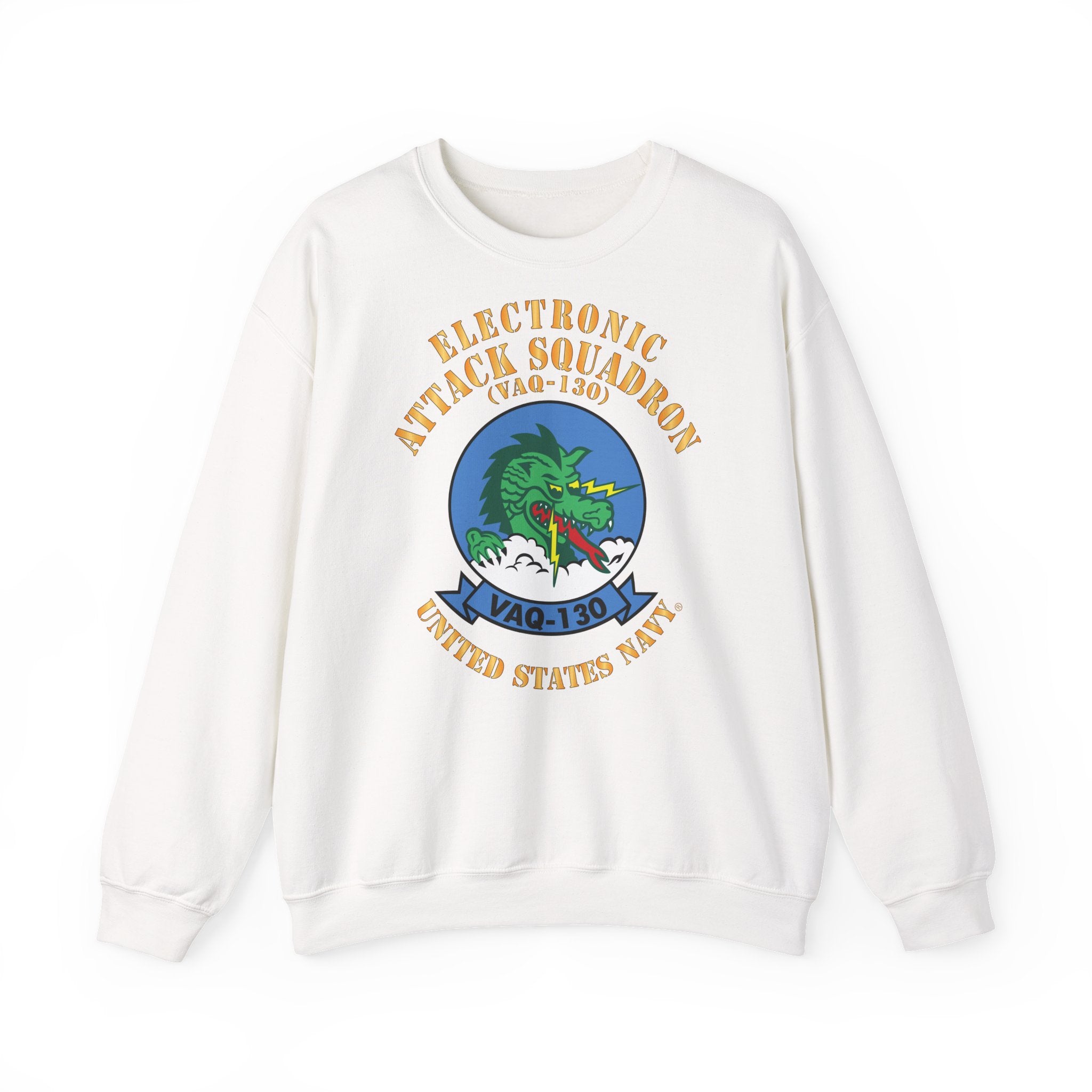 Unisex Heavy Blend™ Crewneck Sweatshirt - Navy - Electronic Attack Squadron 130 (VAQ-130)