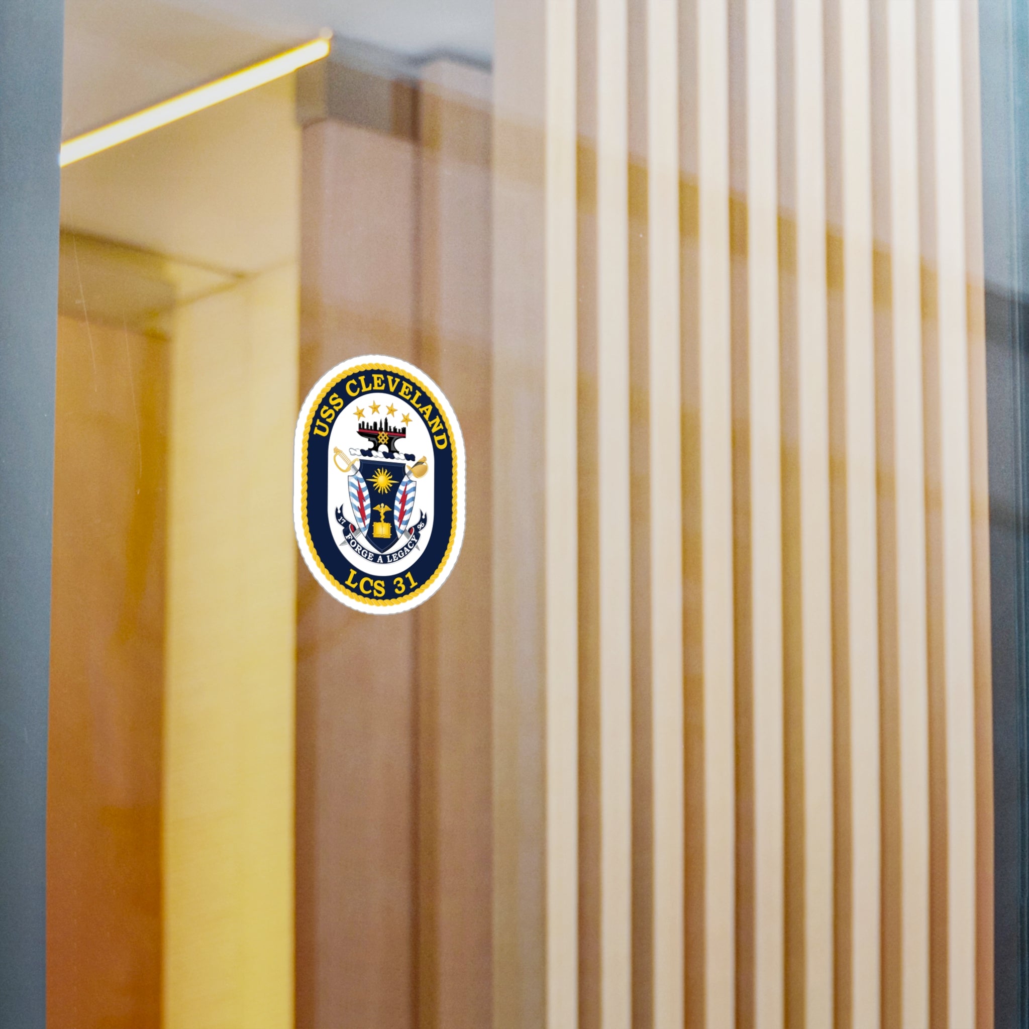 Kiss-Cut Vinyl Decal - Navy - USS Cleveland (LCS-31) wo txt