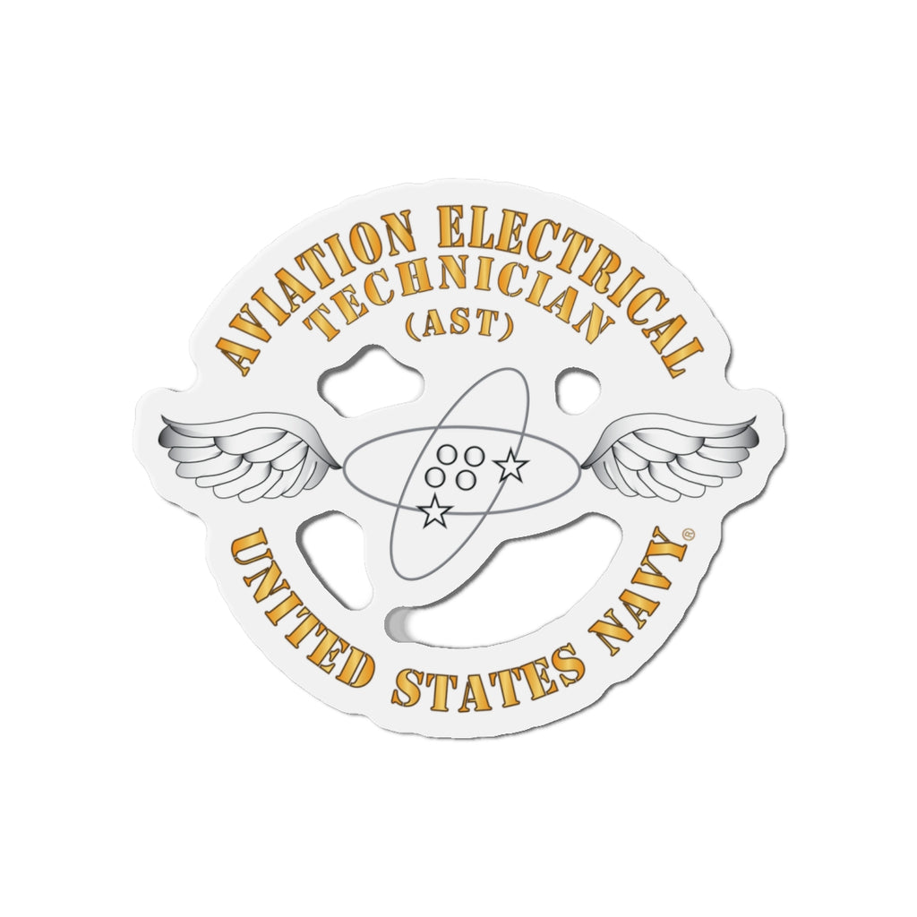 Die-Cut Magnet - Navy - Rate - Aviation Electrical Technician (AST)