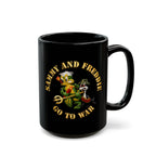 Black Mug (11oz, 15oz) - Navy - SOF - Sammy - Freddie - Go to War - 3D - Enhanced