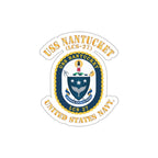 Die-Cut Vinyl Sticker - Navy - USS Nantucket (LCS-27)