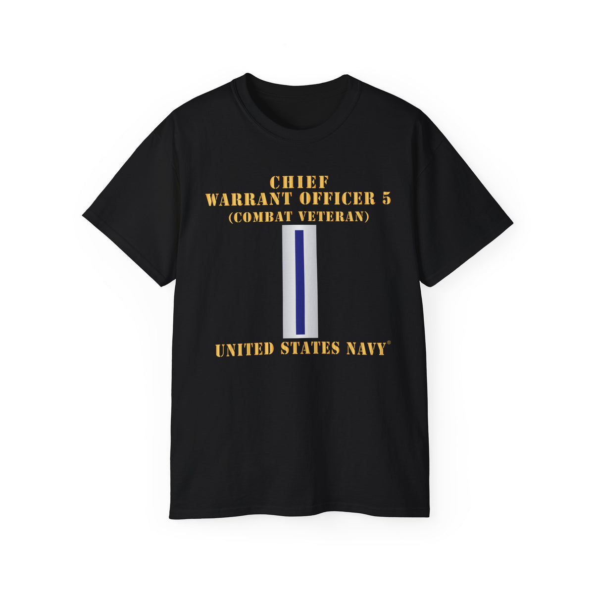 Unisex Ultra Cotton T-Shirt - Navy - Chief Warrant Officer 5 - CW05 - Combat Veteran