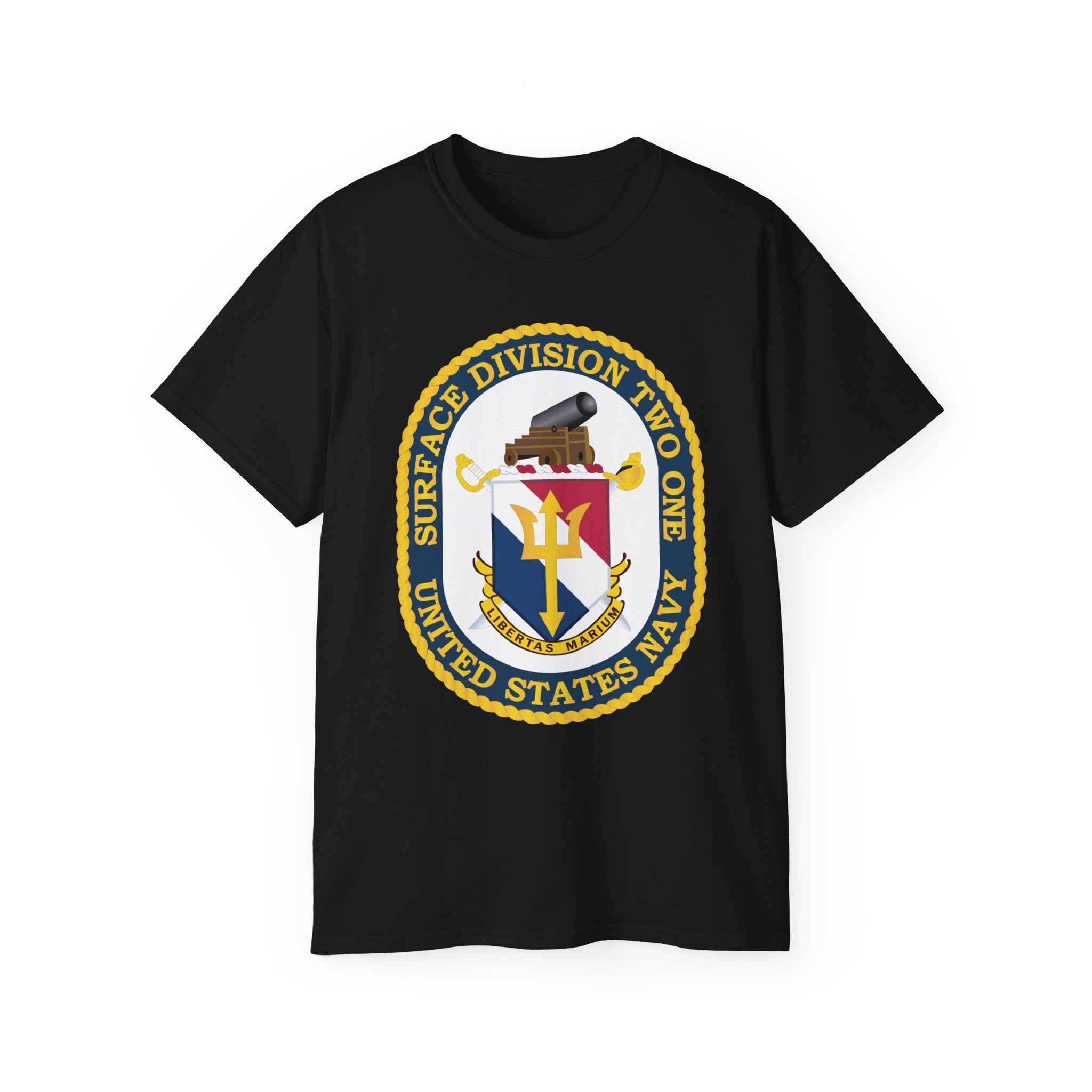 Unisex Ultra Cotton T-Shirt - Navy - Surface Division 21 wo txt