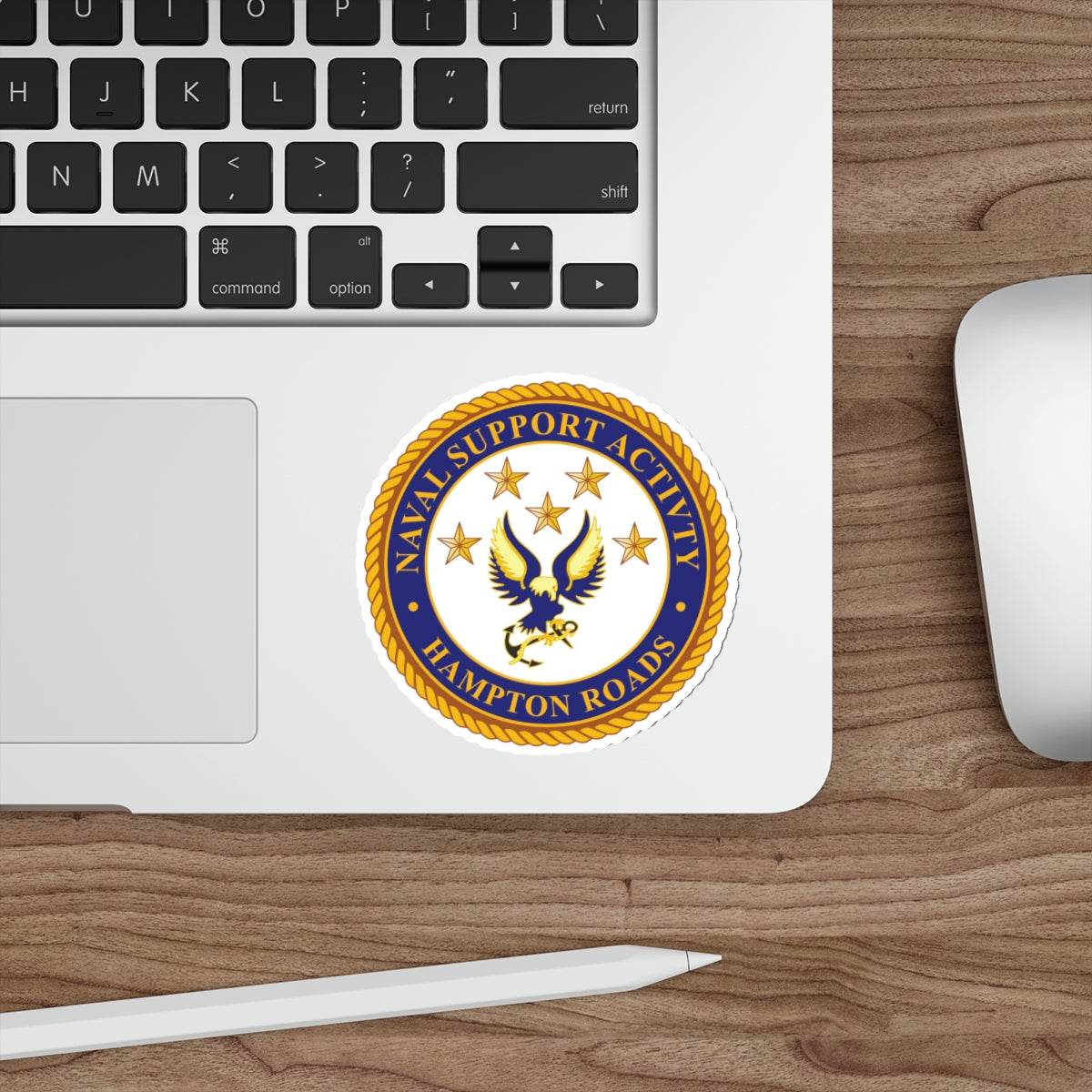 Die-Cut Vinyl Sticker - Navy - Naval Support Activity - Hampton Roads