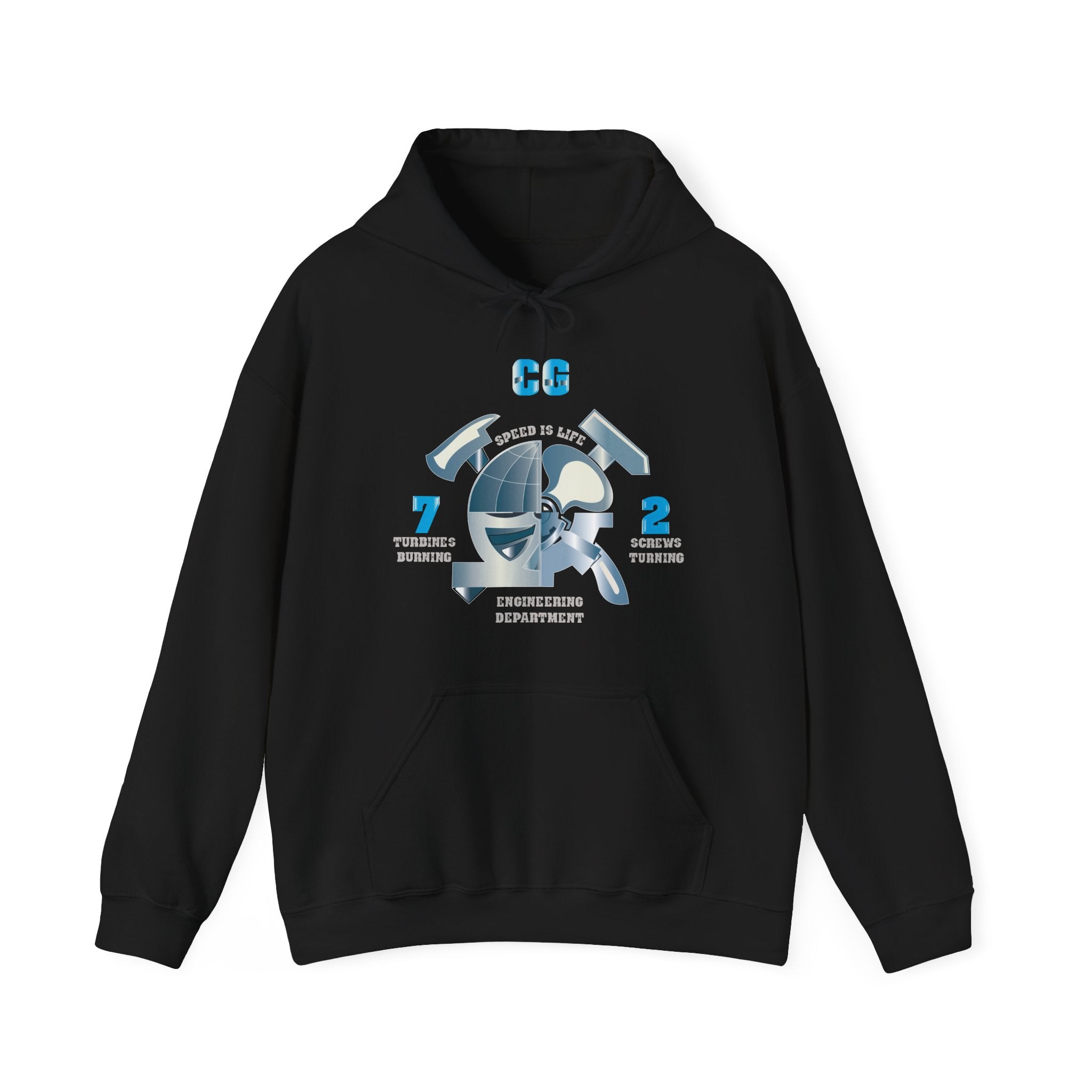 Unisex Heavy Blend™ Hoodies - Navy - CG 72 - Engineering Department