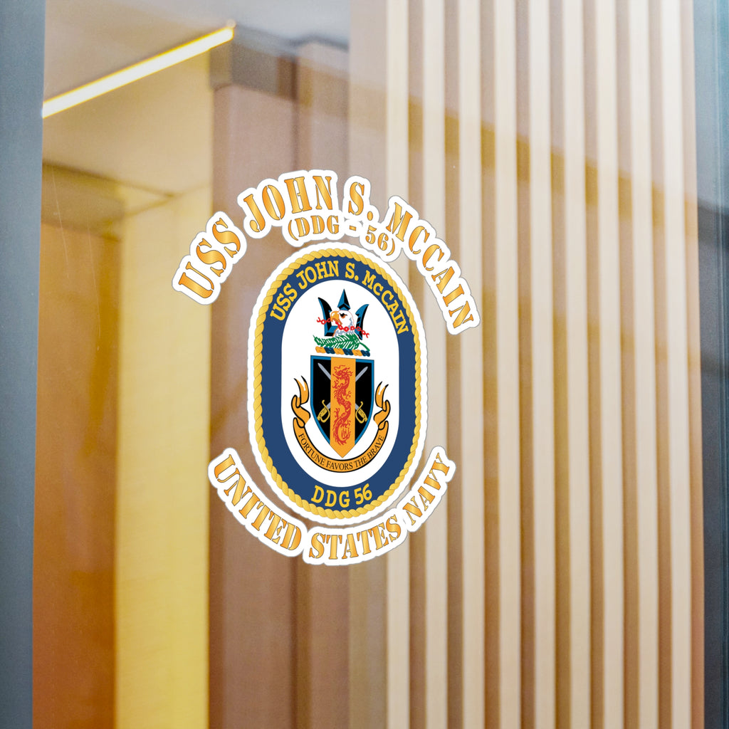 Kiss-Cut Vinyl Decal - Navy - USS John S. McCain (DDG-56)