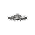 Die-Cut Vinyl Sticker - Navy - Badge - Expeditionary Warfare (EXW) wo txt - Officer - 3D - Enhanced