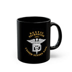 Black Mug (11oz, 15oz) - Navy - Rate - Dental Technician (DT)