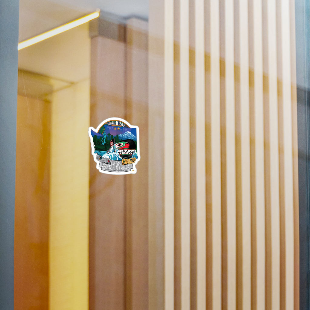 Kiss-Cut Vinyl Decal - Navy - USS Washington (SSN-787) wo txt X 300