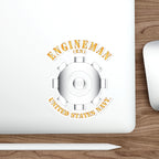 Die-Cut Vinyl Sticker - Navy - Rate - Engineman (EN)