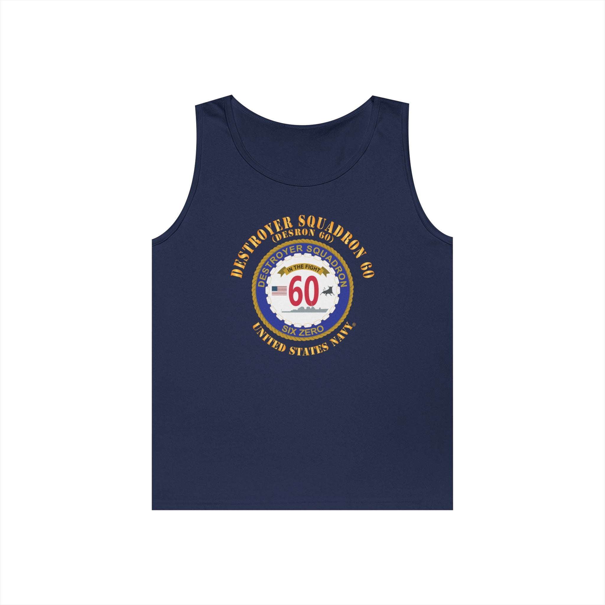 Unisex Heavy Cotton Tank Top - Navy - Destroyer Squadron 60