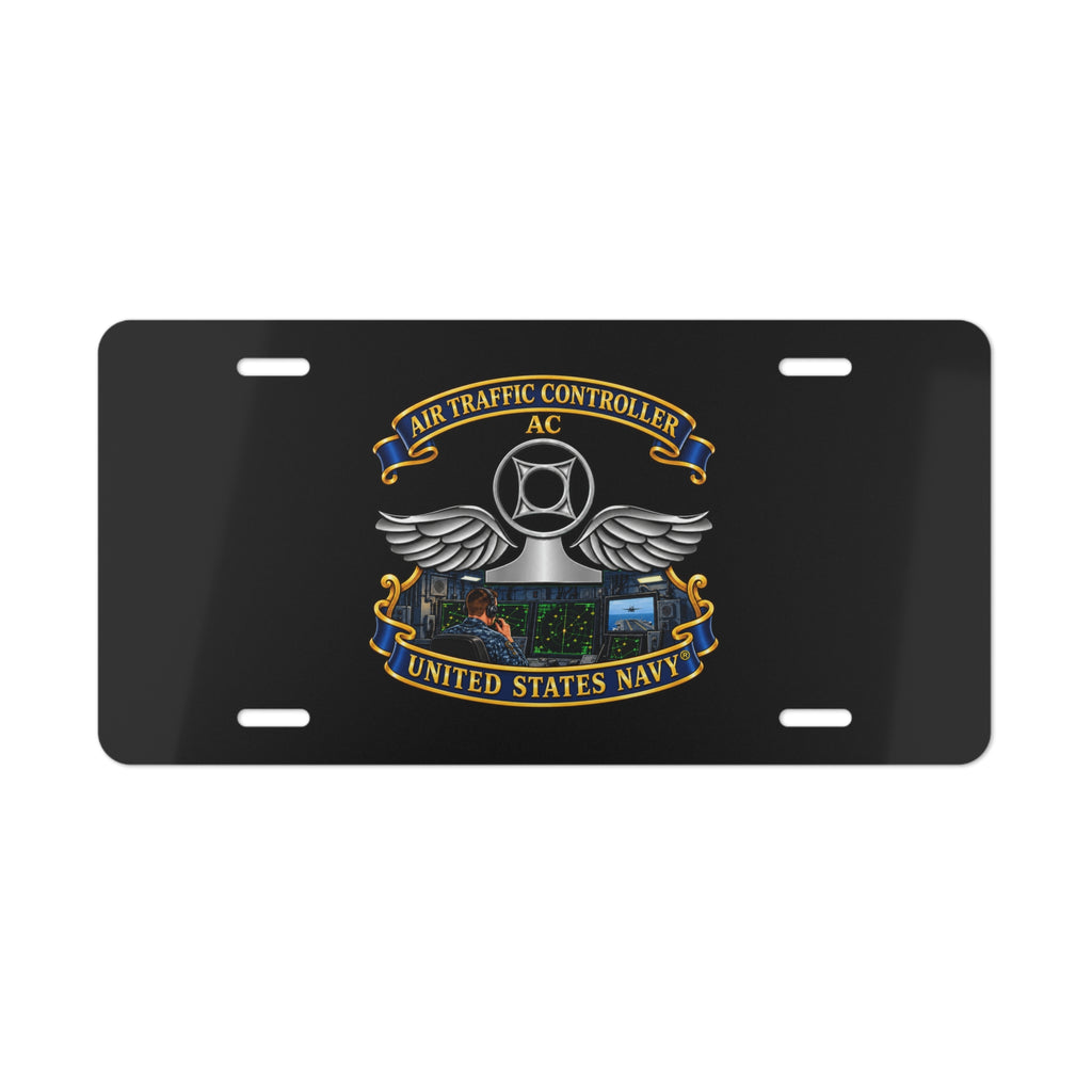 Vanity License Plate - Navy - Rate - Air Traffic Controller (AC) - Shipboard Version  3D - Enhanced