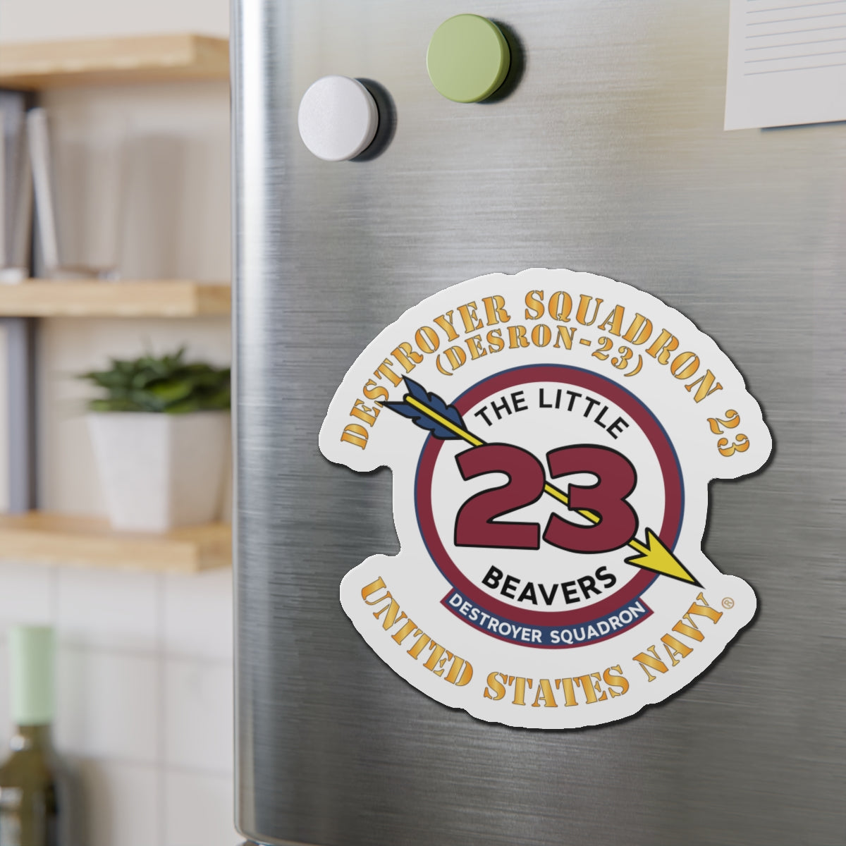 Die-Cut Magnet - Navy - Destroyer Squadron 23 (DESRON-23)