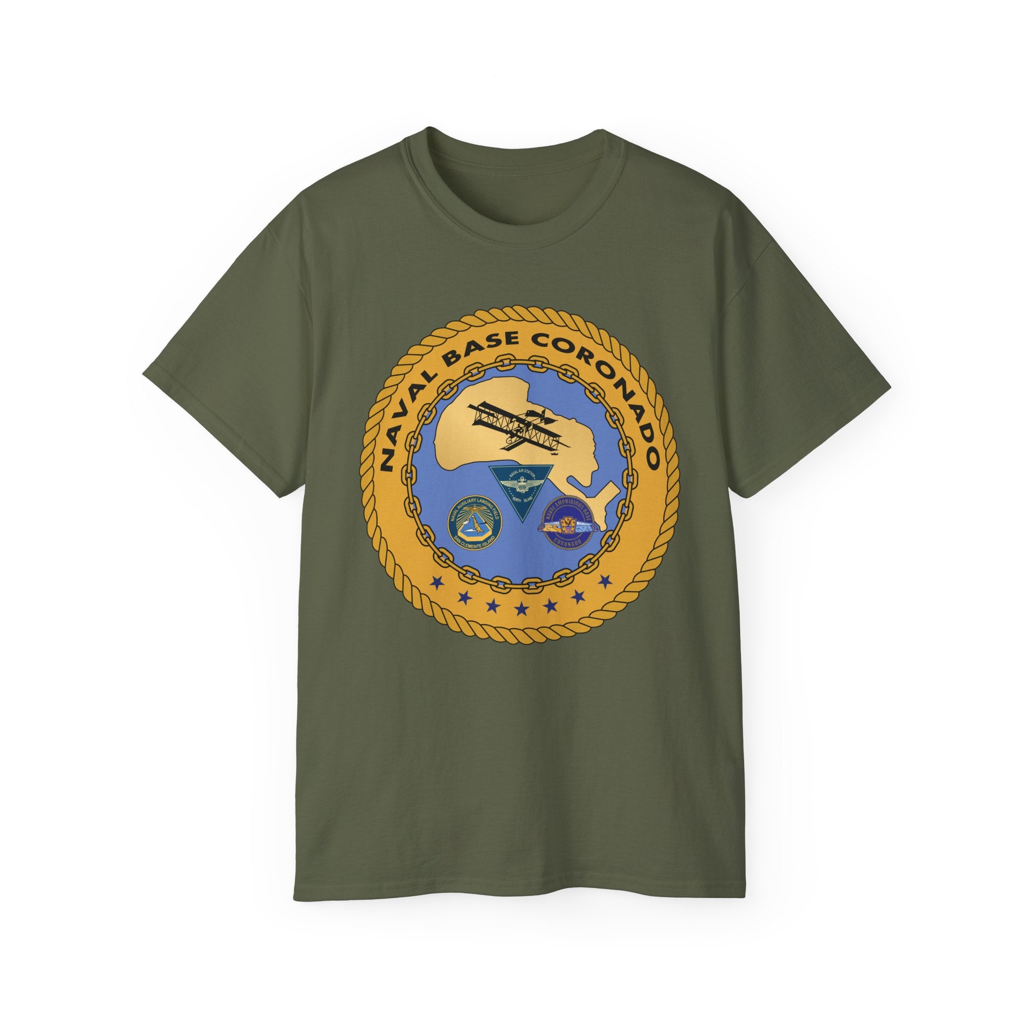Unisex Ultra Cotton T-Shirt - Navy - Naval Base Coronado wo txt