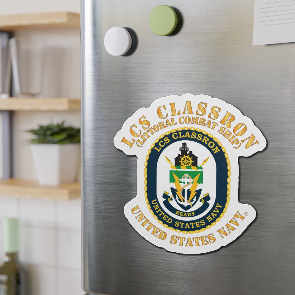 Die-Cut Magnet - Navy - LCS Classron (Littoral Combat Ship)