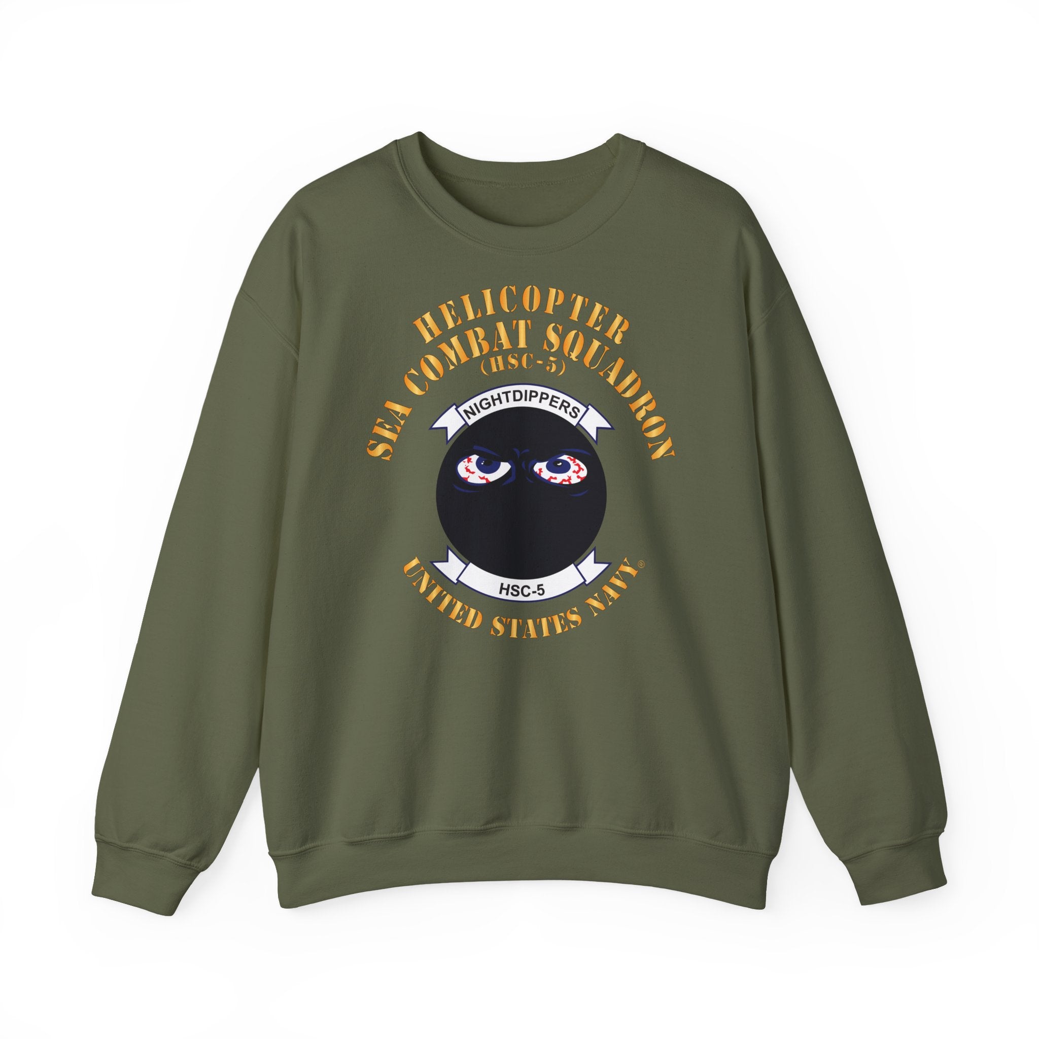 Unisex Heavy Blend™ Crewneck Sweatshirt - Navy - Helicopter Sea Combat Squadron 5 (HSC-5)