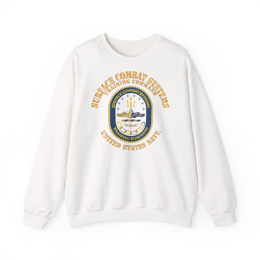 Unisex Heavy Blend™ Crewneck Sweatshirt - Navy - Surface Combat Systems Training Command - DET MIDLANT