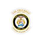 Die-Cut Vinyl Sticker - Navy - USS Columbus (SSN-762)