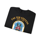 Unisex Heavy Blend™ Crewneck Sweatshirt - Navy - USS Ted Stevens (DDG-128)