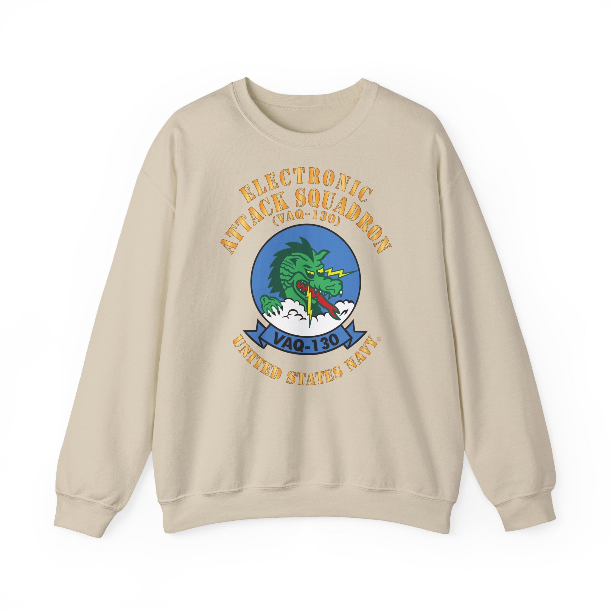 Unisex Heavy Blend™ Crewneck Sweatshirt - Navy - Electronic Attack Squadron 130 (VAQ-130)