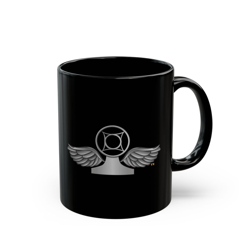Black Mug (11oz, 15oz) - Navy - Rate - Air Traffic Controller (ATC) wo txt