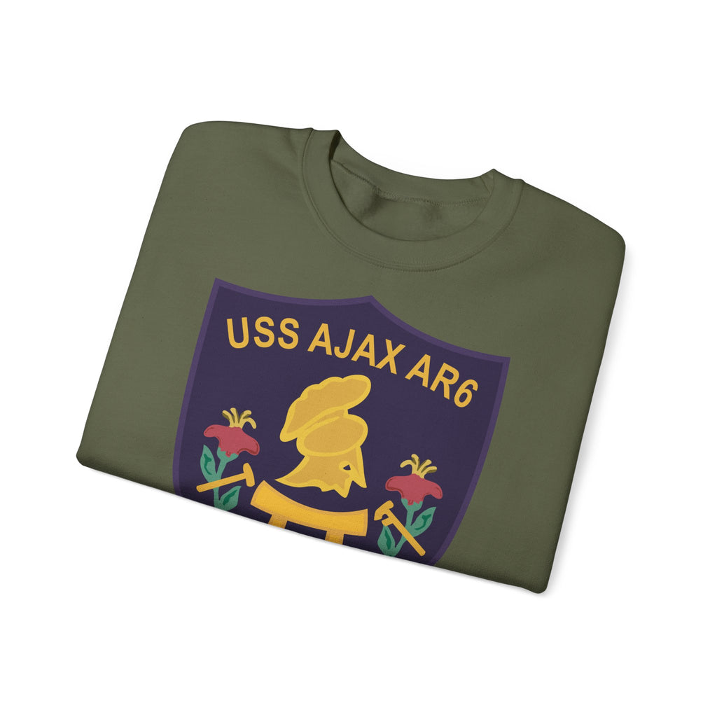 Unisex Heavy Blend™ Crewneck Sweatshirt - Navy - USS Ajax (AR-6) wo txt