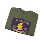 Unisex Heavy Blend™ Crewneck Sweatshirt - Navy - USS Ajax (AR-6) wo txt