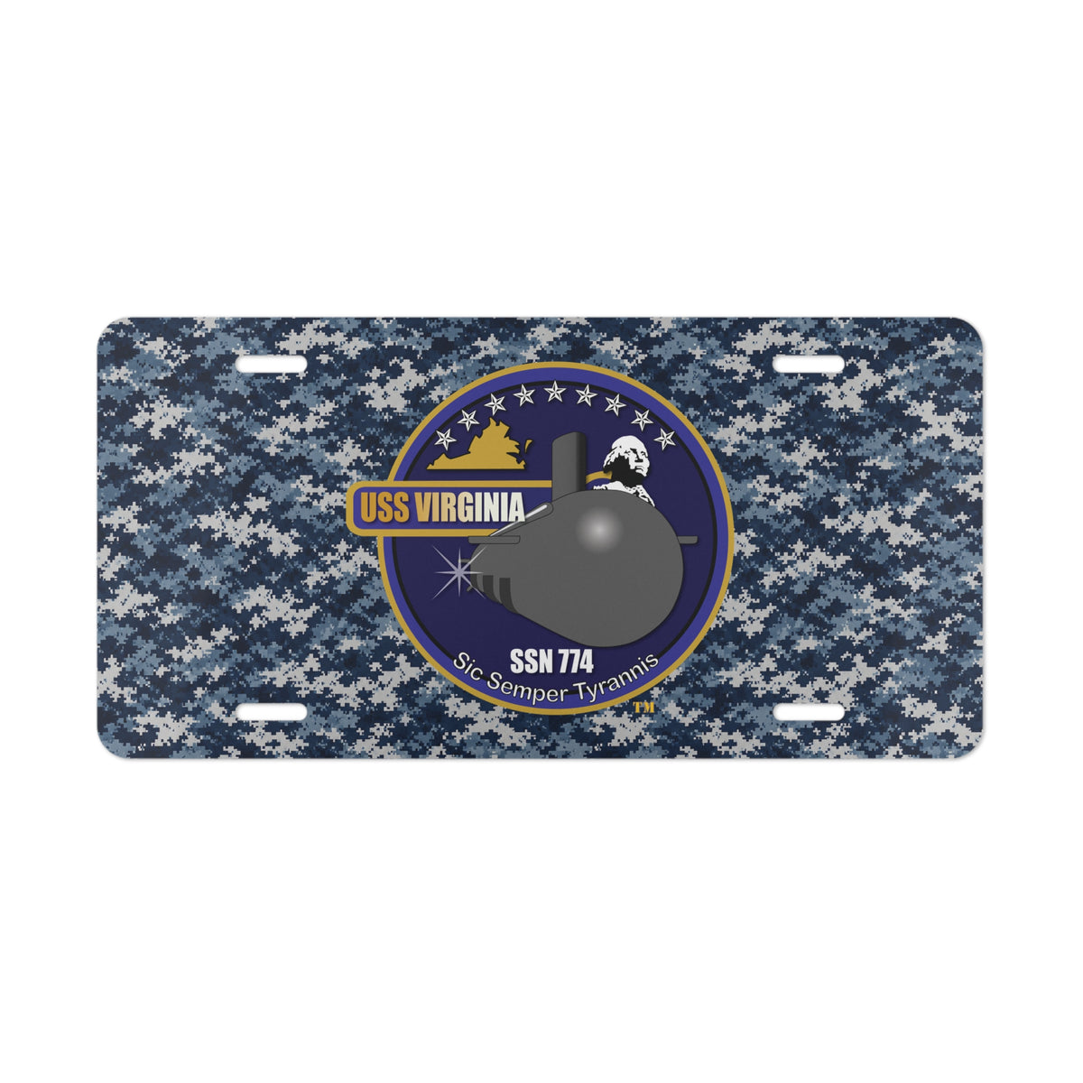 Vanity License Plate - Navy - USS Virginia (SSN-774) wo txt X 300
