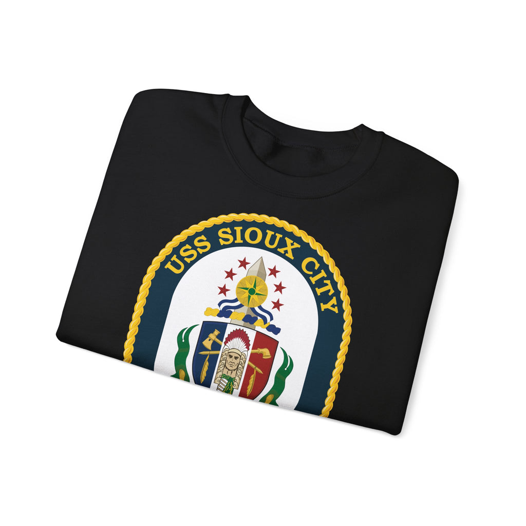 Unisex Heavy Blend™ Crewneck Sweatshirt - Navy - USS Sioux City (LCS-11) wo Txt