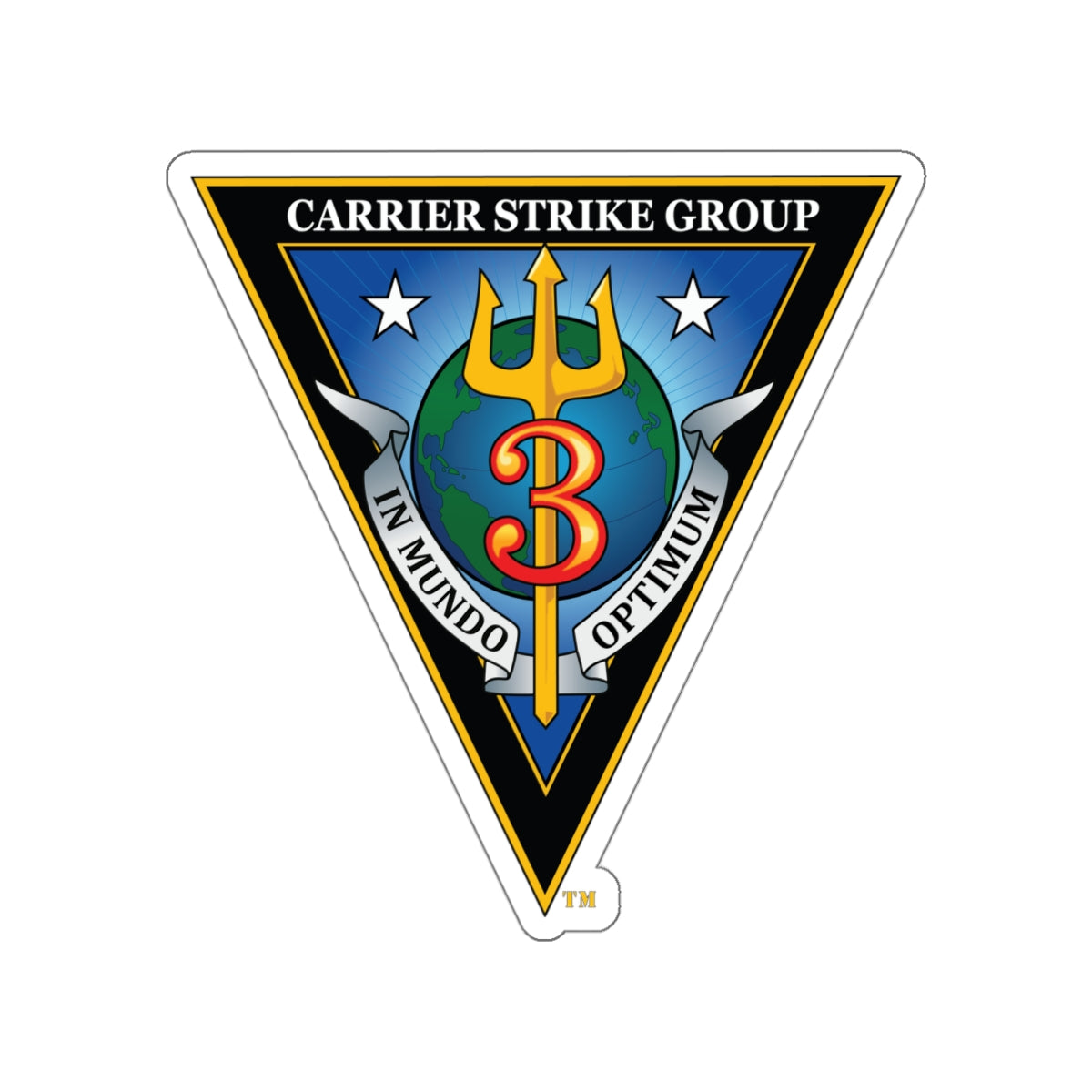 Die-Cut Vinyl Sticker - Navy - Carrier Strike Group 3 (CSG-3) wo txt