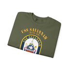Unisex Heavy Blend™ Crewneck Sweatshirt - Navy - USS Savannah (LCS-28)