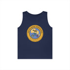 Unisex Heavy Cotton Tank Top - Navy - Naval Base Coronado wo txt