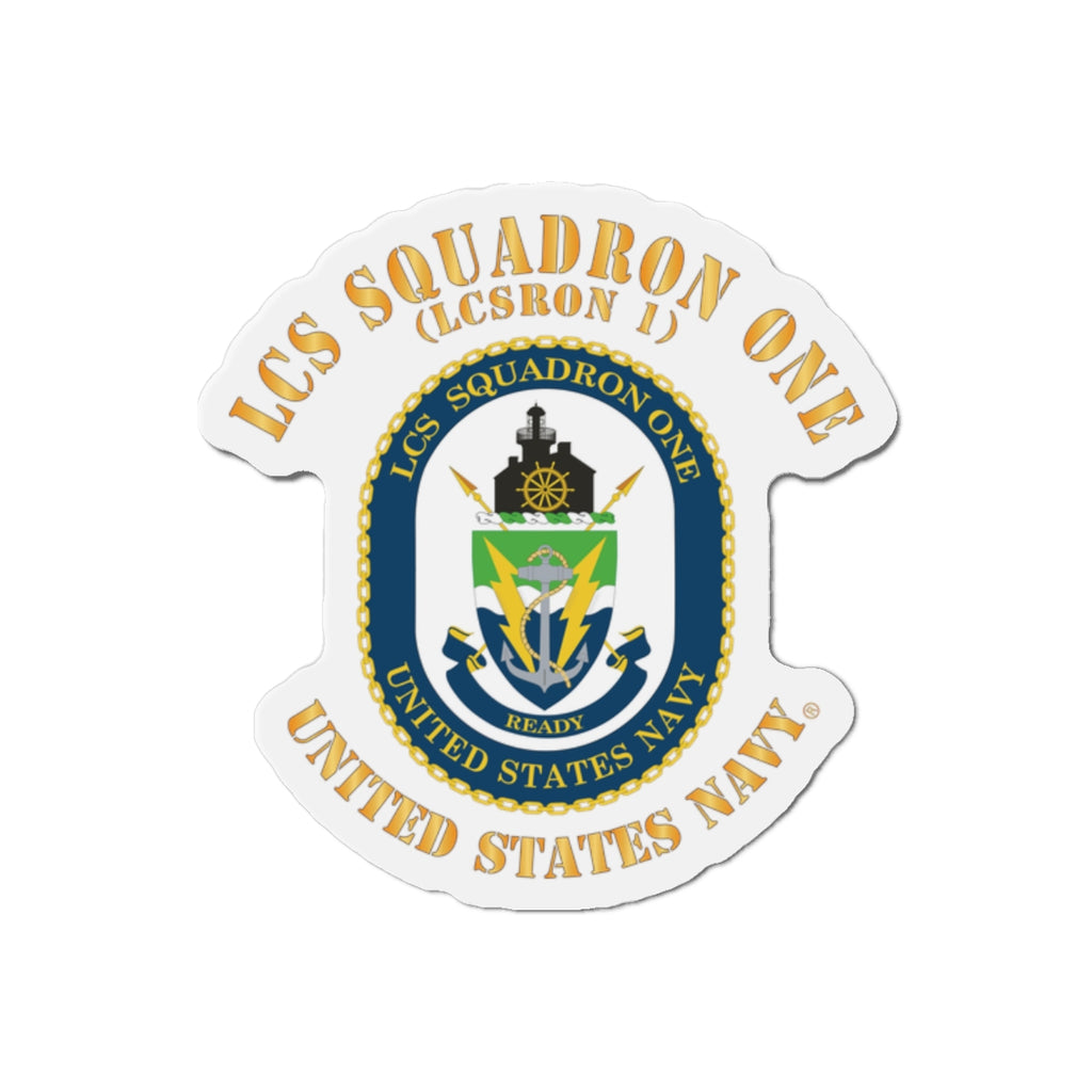 Die-Cut Magnet - Navy - LCS Squadron One (LCSRON 1)