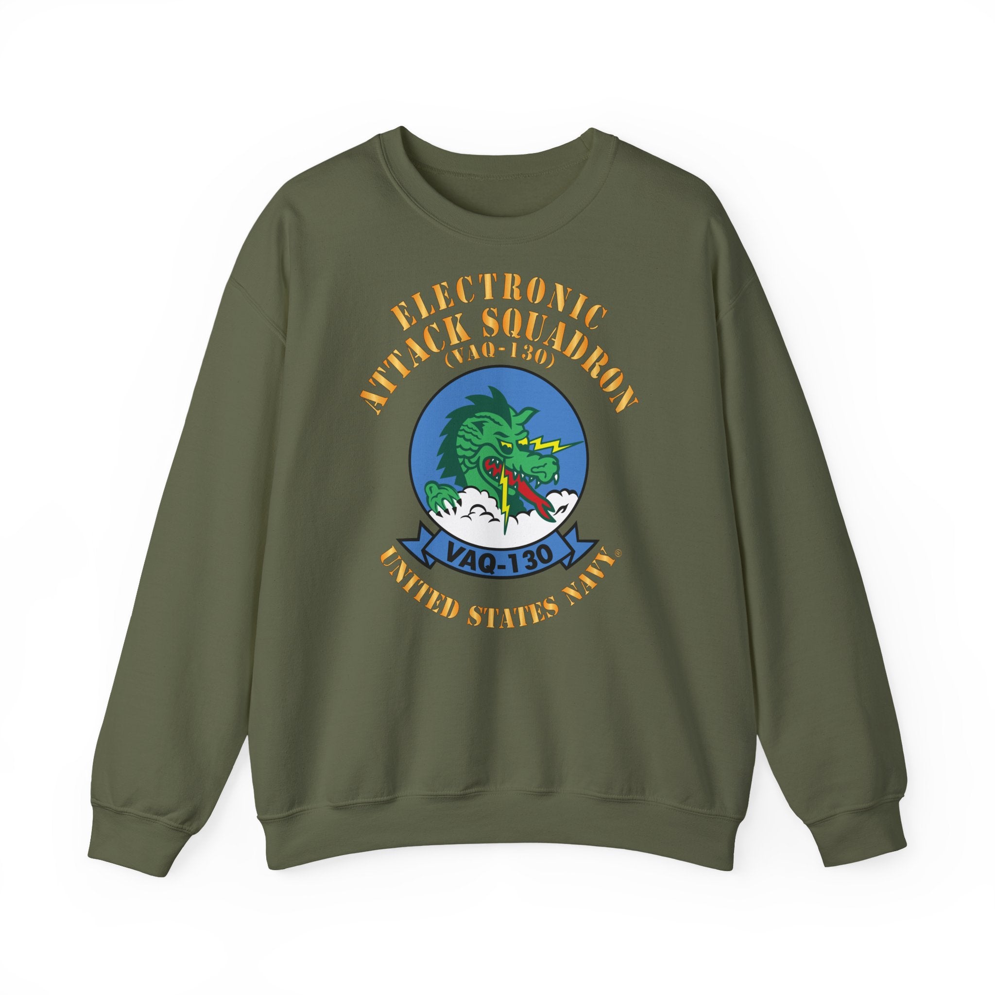 Unisex Heavy Blend™ Crewneck Sweatshirt - Navy - Electronic Attack Squadron 130 (VAQ-130)