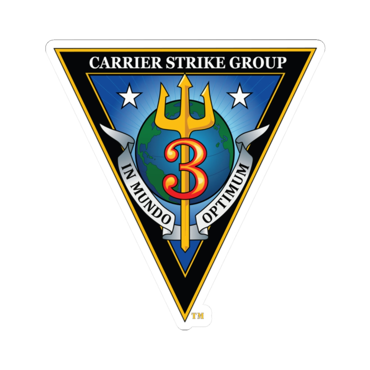 Kiss-Cut Stickers - Navy - Carrier Strike Group 3 (CSG-3) wo txt