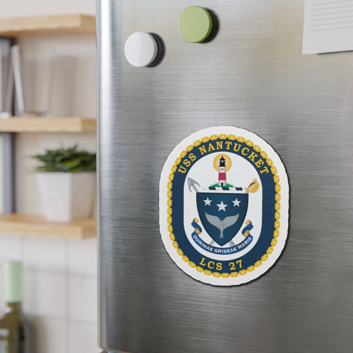 Die-Cut Magnet - Navy - USS Nantucket (LCS-27) wo txt