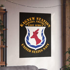 Kagnew Station Asmara Eritrea Navy Emblem Poster — Matte Vertical Wall Art