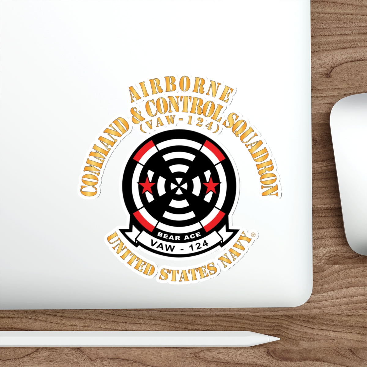 Die-Cut Vinyl Sticker - Navy - Airborne Command & Control Squadron 124 (VAW-124)