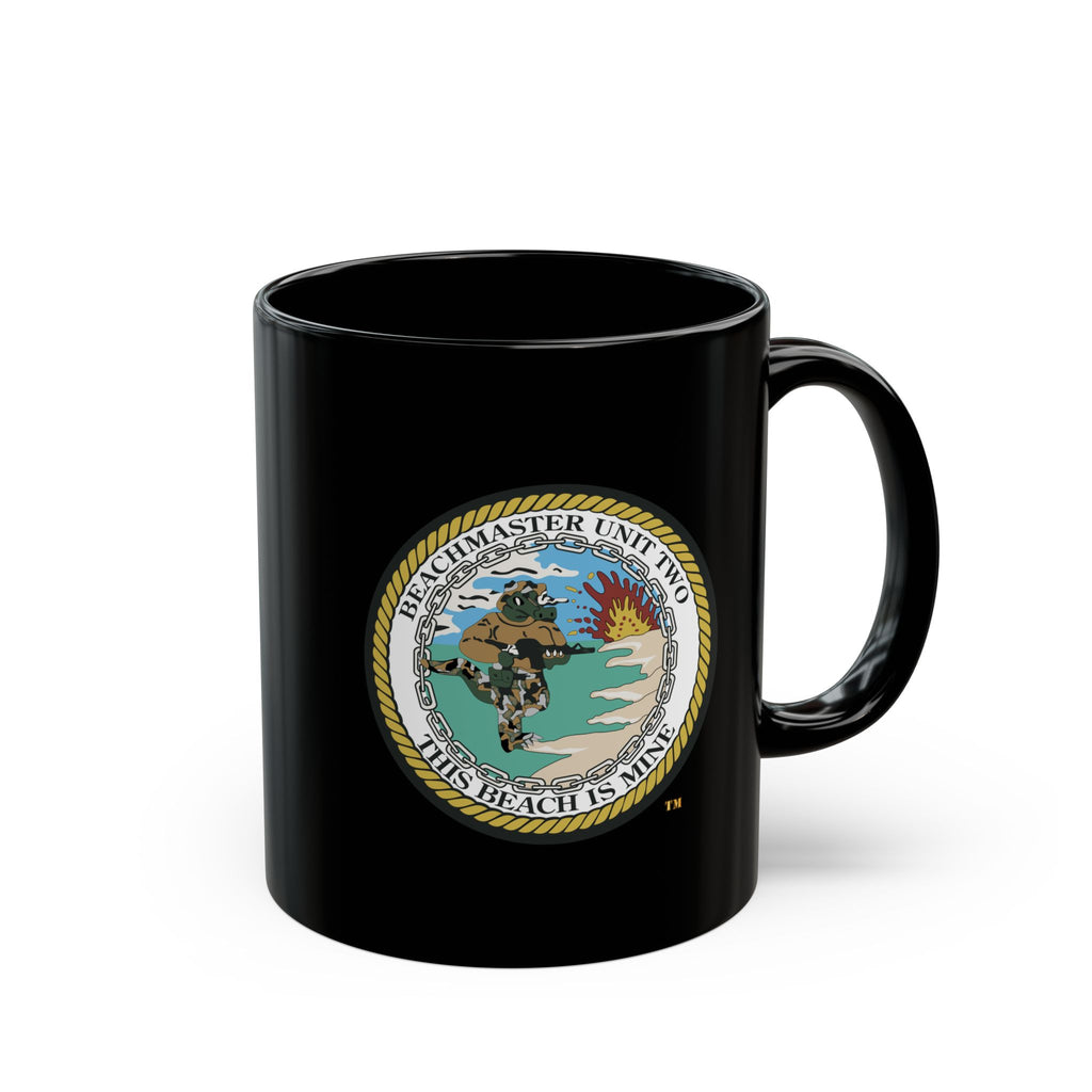 Black Mug (11oz, 15oz) - Navy - Beachmaster Unit Two (BMU-2) wo txt X 300