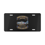 Vanity License Plate - NAVY - Fighting Squadron - VF 3 - WWII FELIX Insignia - Grumman F4F Wildcat - 3D - Enhanced